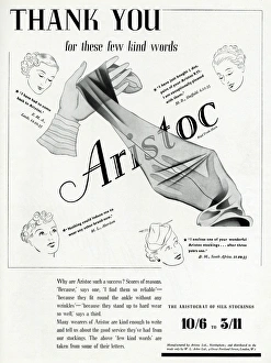 Advert for Aristoc stockings 1936 Advert for Aristoc stockings 1936