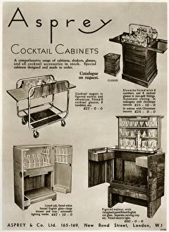 Closing Gallery: Advert for Asprey cocktail cabinets 1936