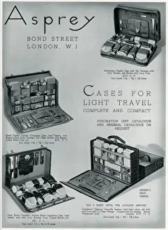Advert by Asprey compact dressing case 1937