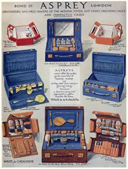 Gilt Prints: Advert for Asprey dressing case 1928