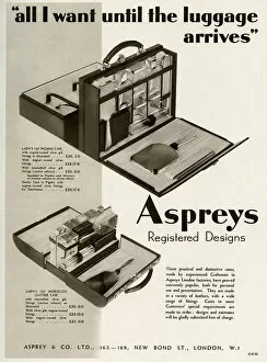 Advert for Asprey dressing case 1934