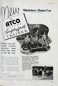 Drivers Collection: Advert for the Atco Junior Miniature Motor Car