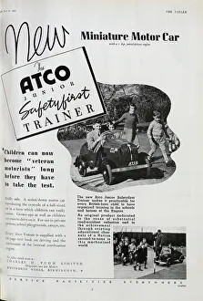Advert for the Atco Junior Miniature Motor Car