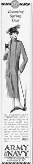 Advert for an attractive Spring coat from Army