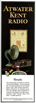 Thread Prints: Advert, Atwater Kent Model 30 Radio