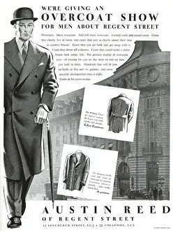 Suited Prints: Advert for Austin Reed overcoats 1937