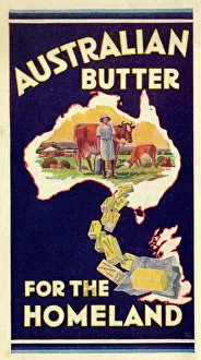 Images Dated 1st August 2016: Advert, Australian Butter for the Homeland
