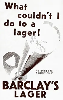 Thirst Prints: Advert, Barclay's Lager
