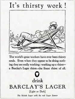Thirsty Collection: Advert, Barclay's Lager Beer