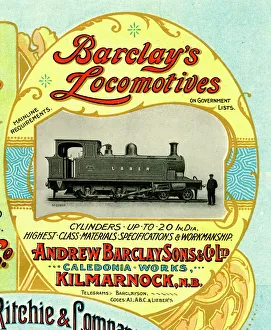 Kilmarnock Collection: Advert, Barclays Locomotives, Kilmarnock, Scotland