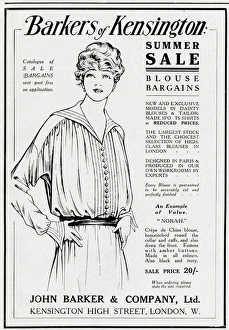 Advert for Barkers of Kensington blouses 1914