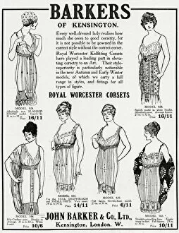 Corsetry Gallery: Advert for Barkers of Kensington corsets 1914