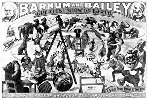 Images Dated 24th October 2004: Advertisement for Barnum and Baileys Circus, 1897