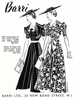 Images Dated 28th July 2017: Advert for Barri daytime dresses 1937