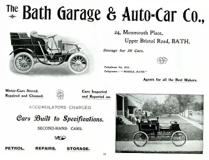 Advert, The Bath Garage & Auto-Car Co