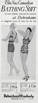 Debenham Collection: Advert for Bathing Suits