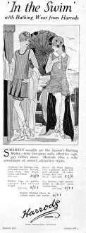 Images Dated 3rd March 2016: Advert for Bathing Wear from Harrods, London, 1926