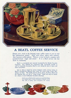 Images Dated 19th January 2017: Advert for Beatl coffee service 1930