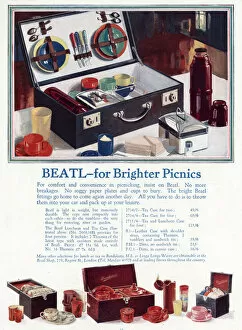 Images Dated 20th November 2015: Advert for Beatl picnic basket 1930
