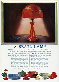 Plastic Prints: Advert for Beatl table lamps 1930
