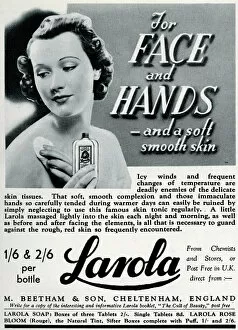 Beetham Collection: Advert for Beetham Larola skin care 1939