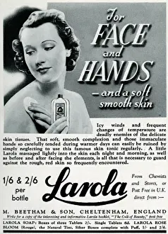 Advert for Beetham Larola skin care 1939