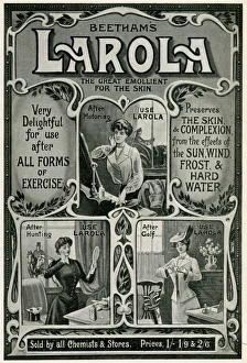 Images Dated 19th July 2017: Advert for Beethams Larola skin care 1904