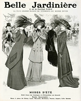 Jardiniere Gallery: Advert for Belle Jardiniere women clothing 1909
