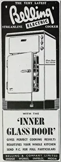 Belling Prints: Advert for Belling electric cooker