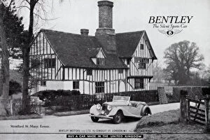 Silent Collection: Advert for Bentley, the Silent Sports Car, featuring a Bentley motor car in front of a