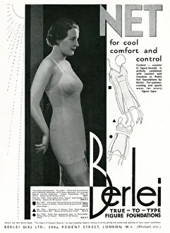 Advert for Berlei womens underwear 1933