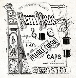 Manufacturers Gallery: Advert, Betty Brothers, Hat Manufacturers, Bristol