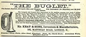 Images Dated 6th September 2017: Advertisement, Bicycle Bugle or Buglet