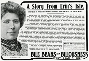 Images Dated 1st July 2016: Advert / Bile Beans 1906