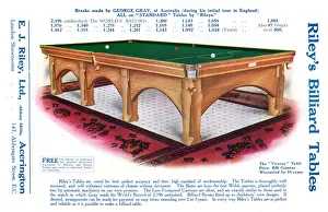 ADVERT. BILLIARD TABLE