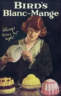 Dessert Prints: Advert for Birds Blanc-Mange, London 1924