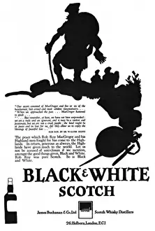 Advertisement for Black & White Whisky