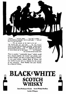 Images Dated 24th October 2011: Advertisement for Black & White Whisky
