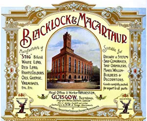 Paint Collection: Advert, Blacklock & Macarthur, Glasgow, Scotland