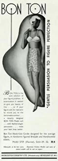 Girdles Gallery: Advert for Bon Ton Girdles 1934
