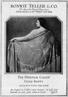 Teller Collection: Advert for Bonwit Teller, 5th Avenue at 38th Street, New York - the original Challot gold