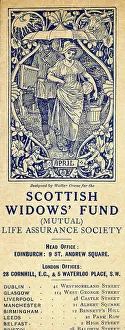 Month Collection: Advertising bookmark, April, designed by Walter Crane