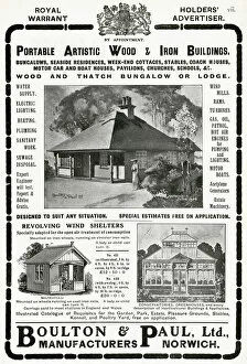 Advert for Boulton & Paul, Ltd, conservatories 1905