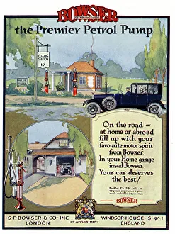 Unicorn Prints: Advert, Bowser, the Premier Petrol Pump