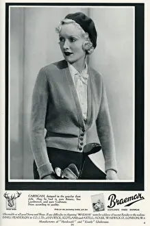 Woollen Prints: Advert for Braemar Scotlands finest knitwear 1935