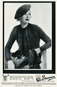 Images Dated 17th October 2017: Advert for Braemar Scotlands finest knitwear 1935