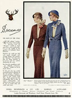 Knit Gallery: Advert for Braemar Scotlands knitwear 1933