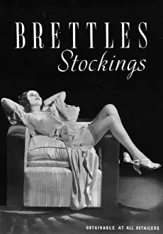 Stockings Prints: Advert for Brettles stockings (London) 1938 Date: 1938