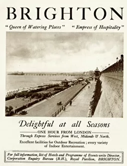 Seasons Gallery: Advert, Brighton, Delightful at all Seasons