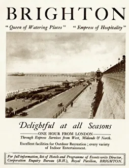 Images Dated 5th November 2019: Advert, Brighton, Delightful at all Seasons